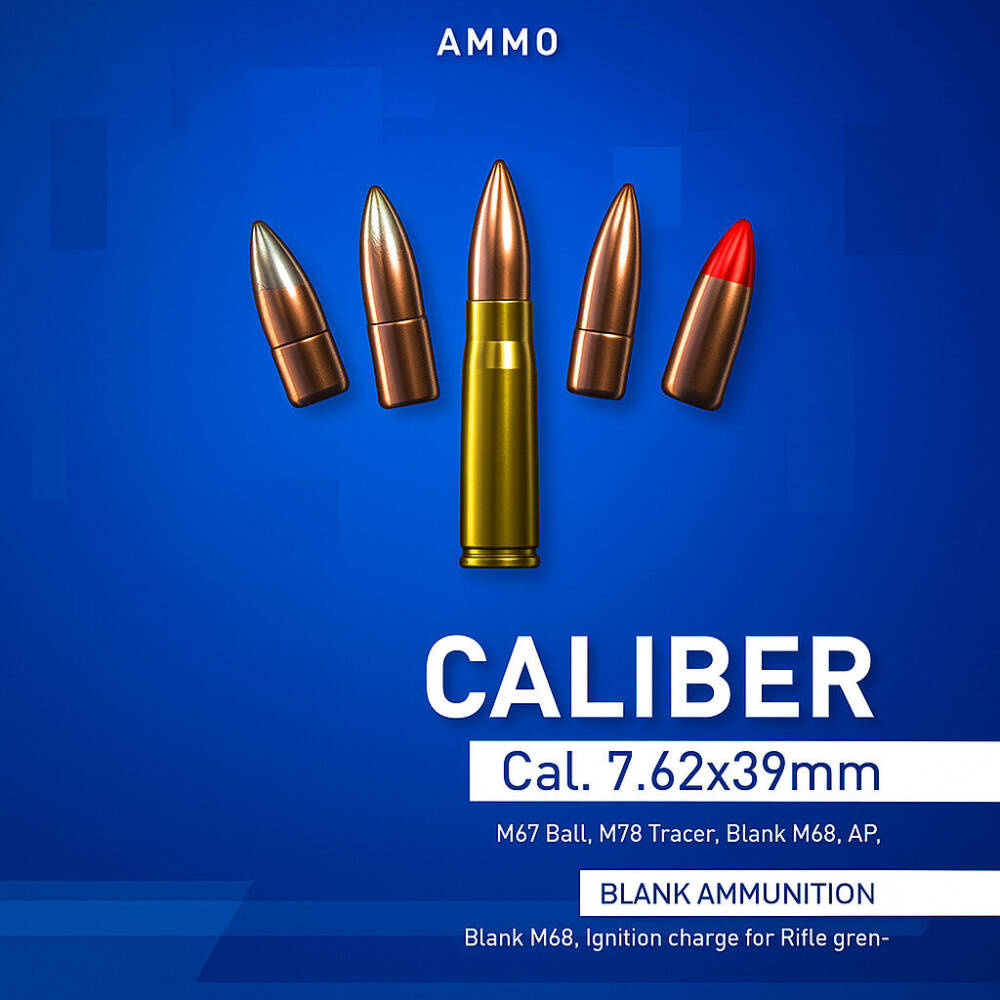 Ammunition cal. 7,62×39 mm