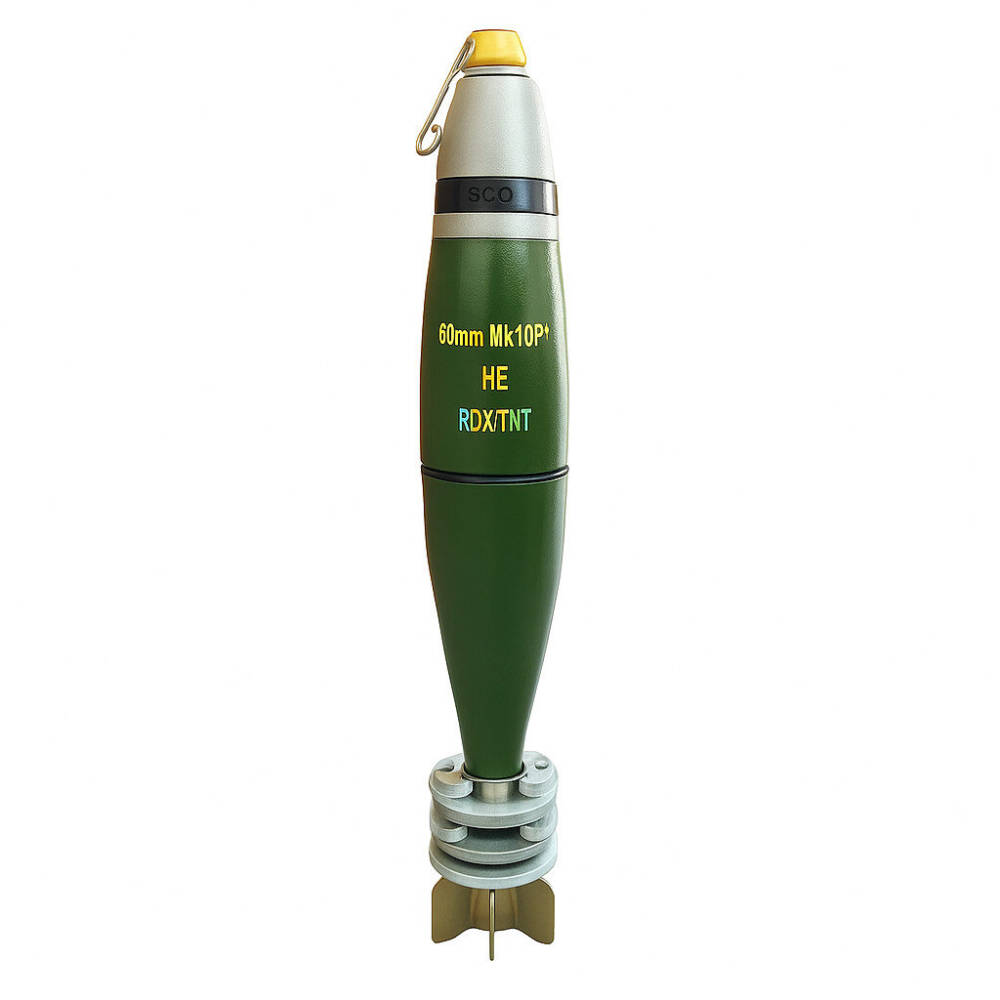 60 mm Mk10P1 HE MORTAR SHELL